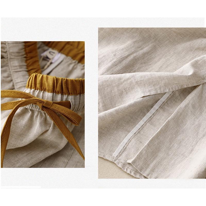 Юбка-пэчворк с художественной вышивкой, эластичная талия, подходящая по цвету юбка-трапеция, женская ретро-юбка свободного покроя средней длины