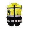 Vest High Visibility Safety Vest Workwear Reflective Jacket Night Security Waistcoat Warning Vest