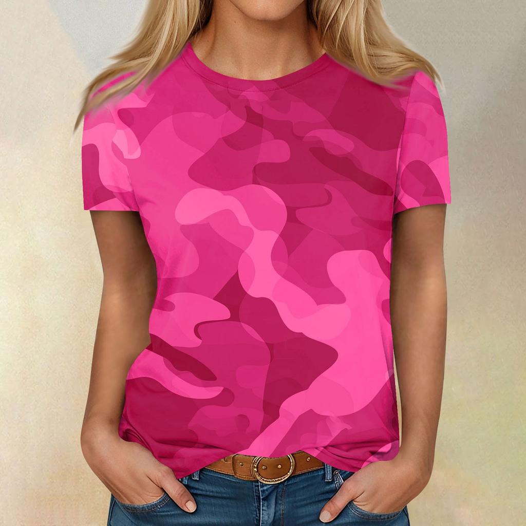 Рубашки с коротким рукавом для женщин, милые топы, футболки с принтом, блузки, повседневные базовые топы больших размеров, пуловеры