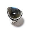 Labradorite Gemstone Handmade 925 Sterling Silver Gift Jewelry Ring Size 8 H8e90