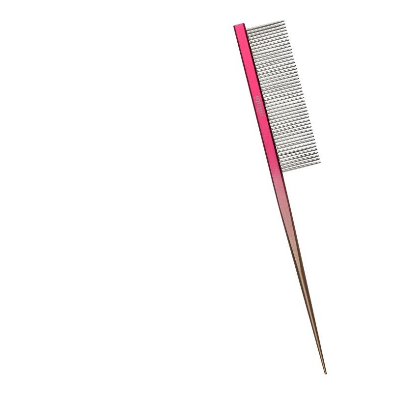 Профессиональная расческа для груминга питомцев, градиентная расческа для питомцев класса люкс с заостренным кончиком для укладки, завершения и распушивания шерсти кошек и собак