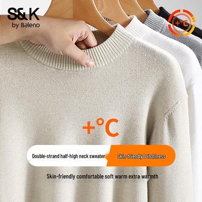 Мужской теплый свитер с высоким воротником Baleno S&K