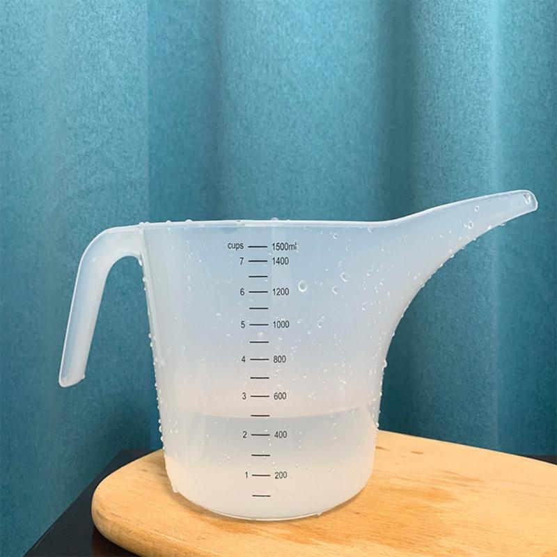 Пластиковый мерный кувшин, мерный стакан с крышкой от брызг, мерный стакан для смешивания для кухни, выпечки, ландшафтного дизайна, полива