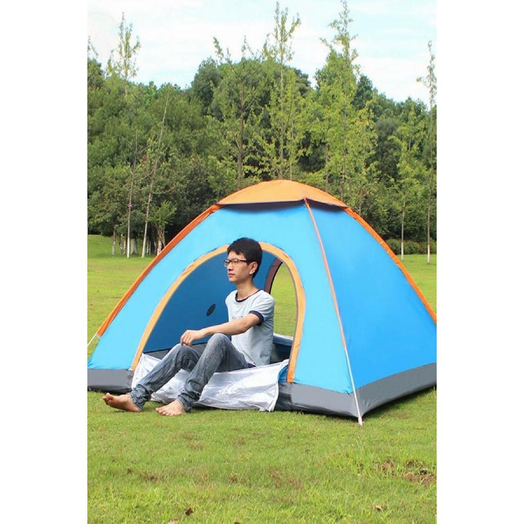 Красочная прочная палатка для кемпинга 3 человека 200x150x110