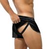Arjen Kroos Sexy Boxer Briefs with Tie Size XL Men's T-Back Rope, Underwear, Underpants, Trunks, AK2195-A1, Black,