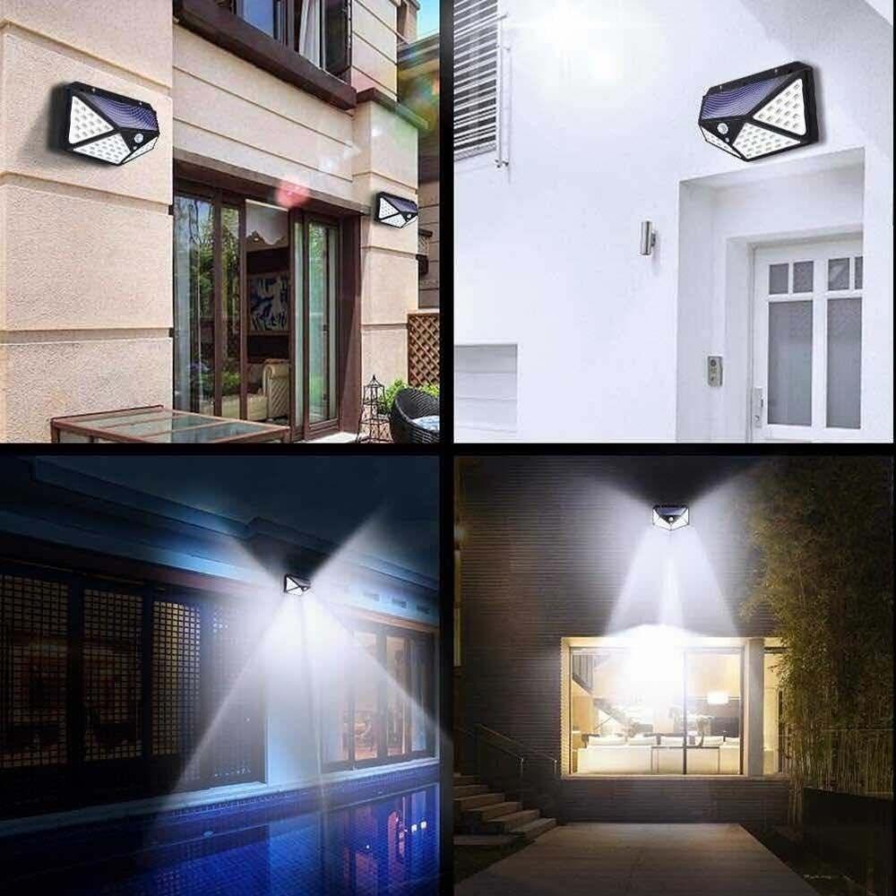 IP65 Waterproof Motion Sensor Light 100 LED Beads Solar Lamp Solar Street Lights Wall