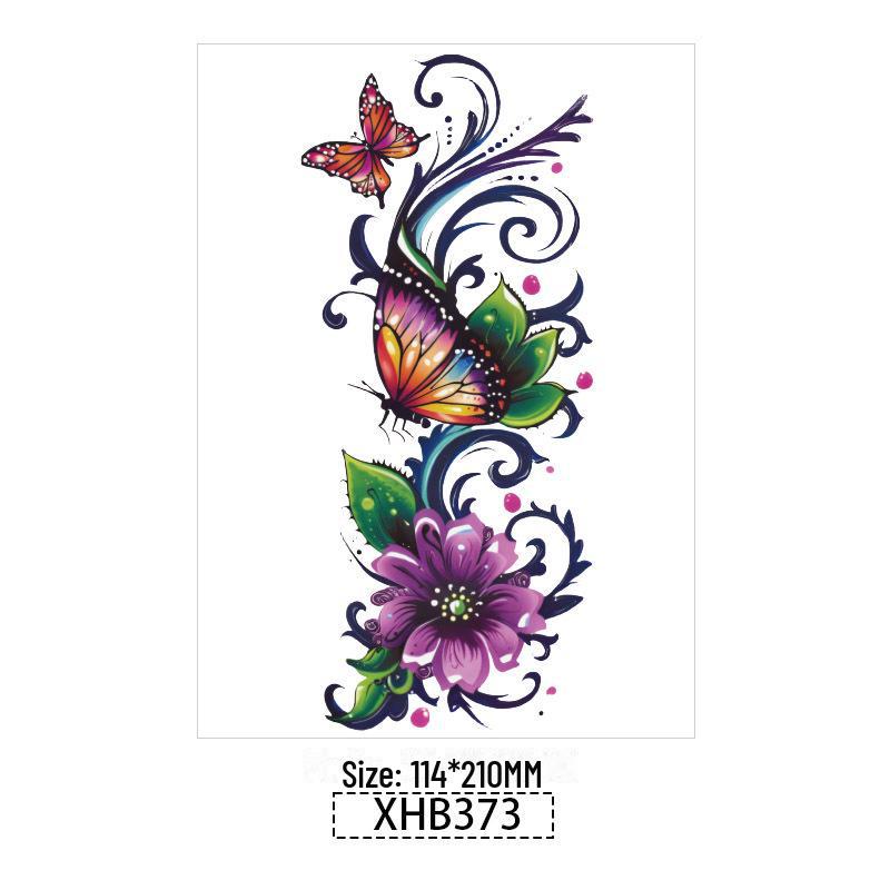 3D реалистичные временные татуировки-наклейки с изображением бабочек, тигров и змей