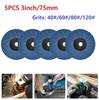 Reliable 3 Inch Grinding Wheels For Angle Grinder 5pcs Flat Flap Discs Efficient And Hard Wearing Suitable For DIY Projects