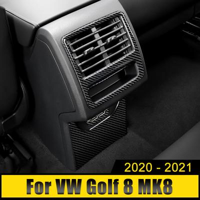 Для Volkswagen VW Golf 8 MK8 2022 Автомобильная задняя консоль, центральный кондиционер, вентиляционное отверстие, рамка, накладка