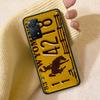 License New York Plate Number Phone Case For Redmi Note 13 14 15 Pro Plus 12 13C 12C 15C 9 10 10C 9T 9C 9A TPU Soft Cover Clear