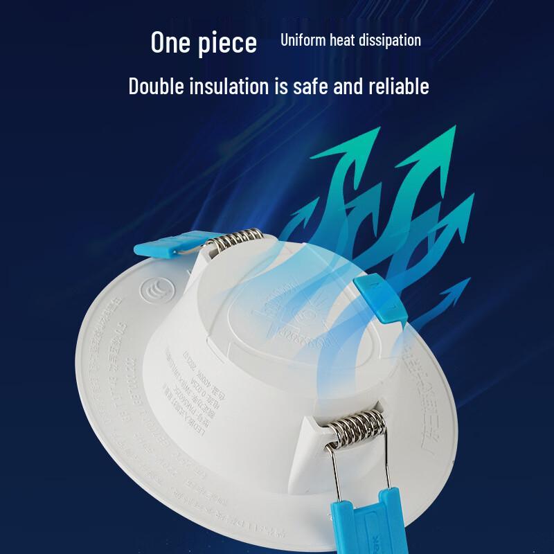 NuFeng High CRI 8W 3000K Warm LED Downlight - 2 Pack