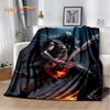 Классический череп электрогитара музыкальные инструменты одеяло, мягкий плед одеяло для дома спальня кровать диван пикник чехол для детей подарок