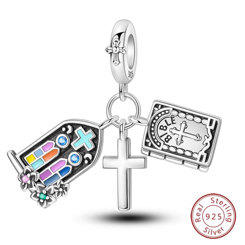 Медные подвески-шармы Nossa Senhora Aparecida, подходят для оригинальных браслетов Qikaola, для изготовления украшений своими руками для женщин