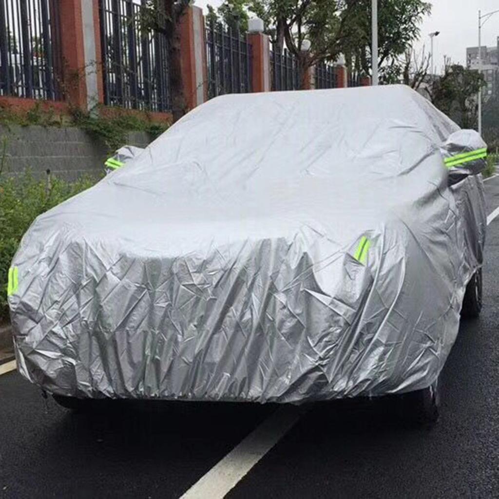 Автомобильный чехол для седана, водонепроницаемый всепогодный открытый автомобильный чехол, защита от ультрафиолета, ветрозащитный, полный автомобильный чехол