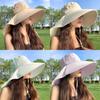 Шляпа с круглой тульей и широкими полями для женщин, защита от солнца, защита шеи, летняя мода