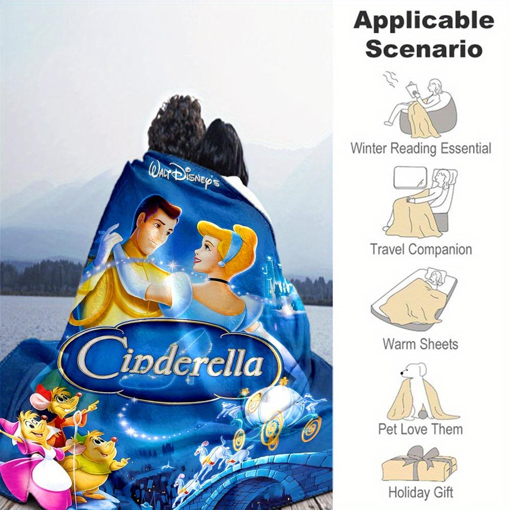 1 шт., Плед Disney Золушка Сезонный Универсальный Декоративный Плед для Комнаты, Идея для Подарка Семье и Другу, Гостиная, Путешествия