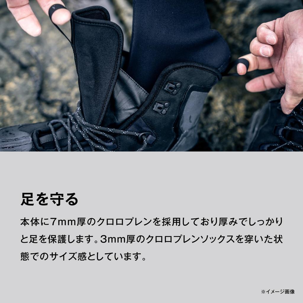 Ботинки SHIMANO Rock Shore Guard Cut, резиновые с шипами, войлок, черные, 26.5