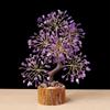 Crystal Tree Figurine Home Desktop Decors Lucky Ornament Handmade Bonsais Money Tree for Fengshui Enthusiasts Decoration
