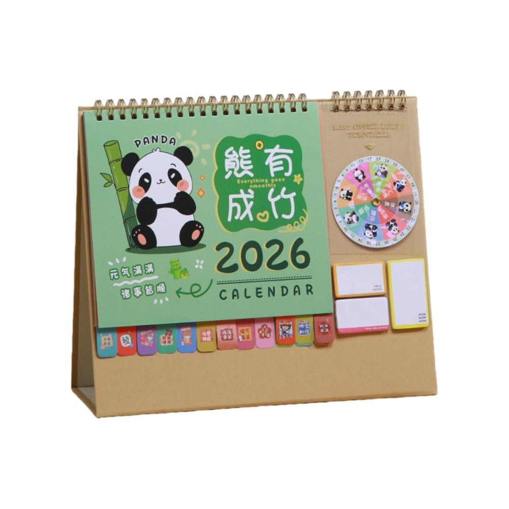 Month Date Display 2026 Desk Calendar Chinese New Year Style Monthly Planner Daily Planning