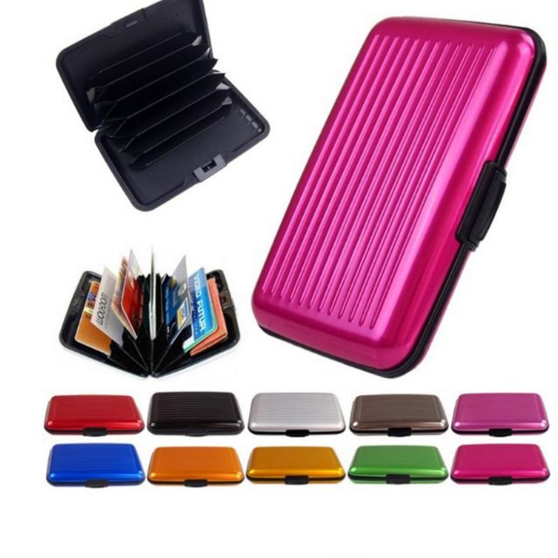 Wallet Credit Card Holder Aluminum Case Protect Scanning
