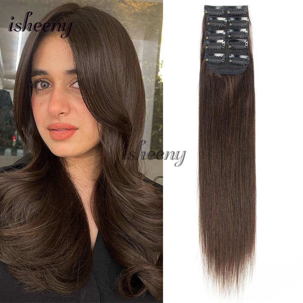 Invisible Hair Pads Clips In Real Human Hair Extensions 5pcs/pack Mini Clips In Hair 2 Clips On Machine Remy Hair for Women