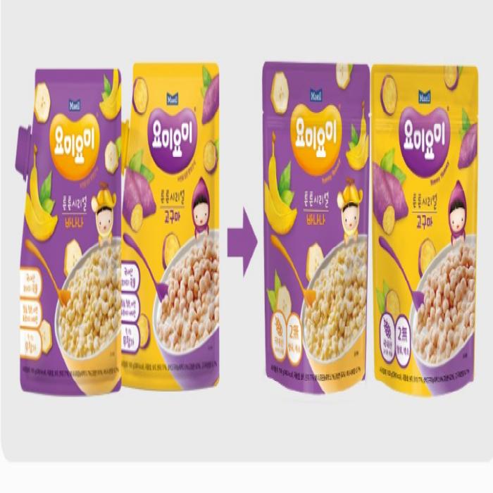 Детские хлопья Maeil Yommy Yommy, 5 упаковок, 2 вида, обновление упаковки