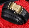Eck Kangaroo Men's Toothless Automatic Buckle Crocodile Pattern Formal Belt