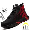 Man Safety Boots High Top Safety Shoes Men Women Steel Toe Work Shoes Men Anti-smash Indestructible Construction Boots Winter