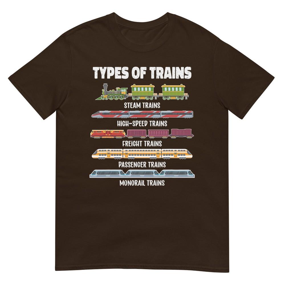 Types Of Trains Steam Locomotive Toddler Kids Boystrains Tshirt