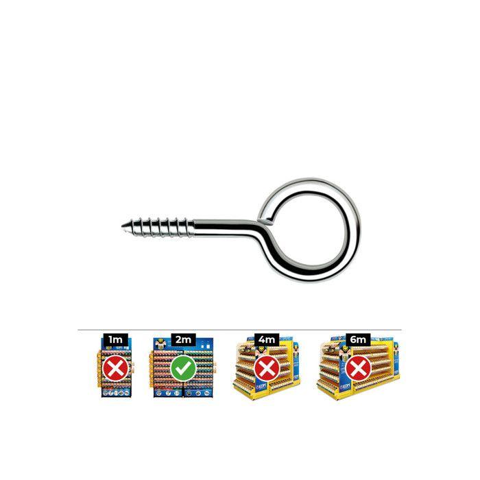 Boîte de 500 Crochets Fermés CELO REF HC 2,4x30mm ZINGUÉ