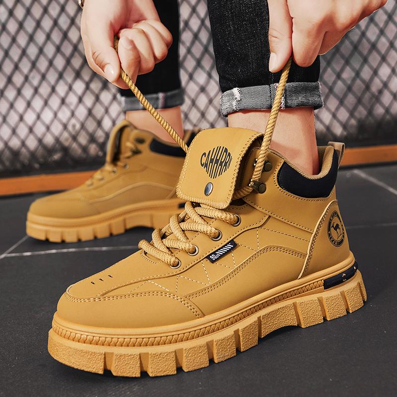 Fashion CYYTL Winter Mens Boots Casual Shoes Cowboy Combat Tactical Motorcycle Chelsea Ankle Work Outdoor Hiking Designer Luxury Leather