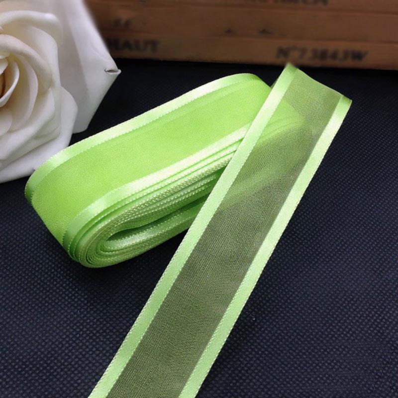 Candy Color Gauze Ribbon Satin Organza Ribbon for Wedding Party Decoration Handmade Ribbon Gift Packaging
