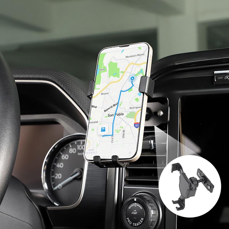 Автомобильный кондиционер, вентиляционное отверстие, кронштейн для мобильного телефона, подставка для GPS-телефона, подходит для Ford F150 2021 года, аксессуары для салона автомобиля