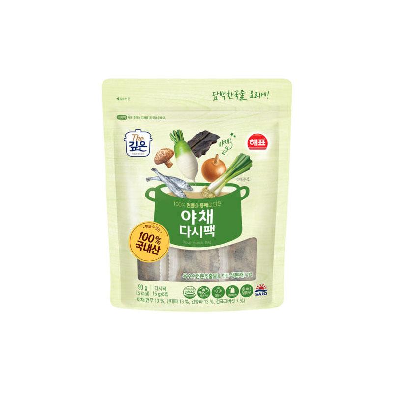 [SAJO] HAEPYO Dashi Pack 150g – Anchovy, Vegetable, Shrimp | All-Natural Korean Broth Pack | No Additives | Soup Bag | Korean Soup Base