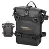 Set of 2 Motorcycle Frame Crash Bar 4L Waterproof Motorbike Saddle Pannier Bumper Repair Tool Placement Bags with Multiple Mounting for and School