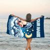 1pc Mickey3 Beach Towel with Custom Name, Beach/Swimming/Bath/Picnic/Camping Towel, Suitable for Seaside Beaches