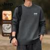 JEEP SPIRIT Мужской теплый свитер с круглым вырезом, тяжелый