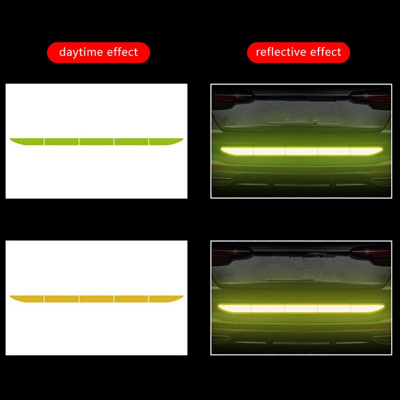 Светоотражающие полосы для автомобиля Предупреждающая лента для наклейки Автозадняя предупреждающая светоотражающая лента Автомобильные аксессуары