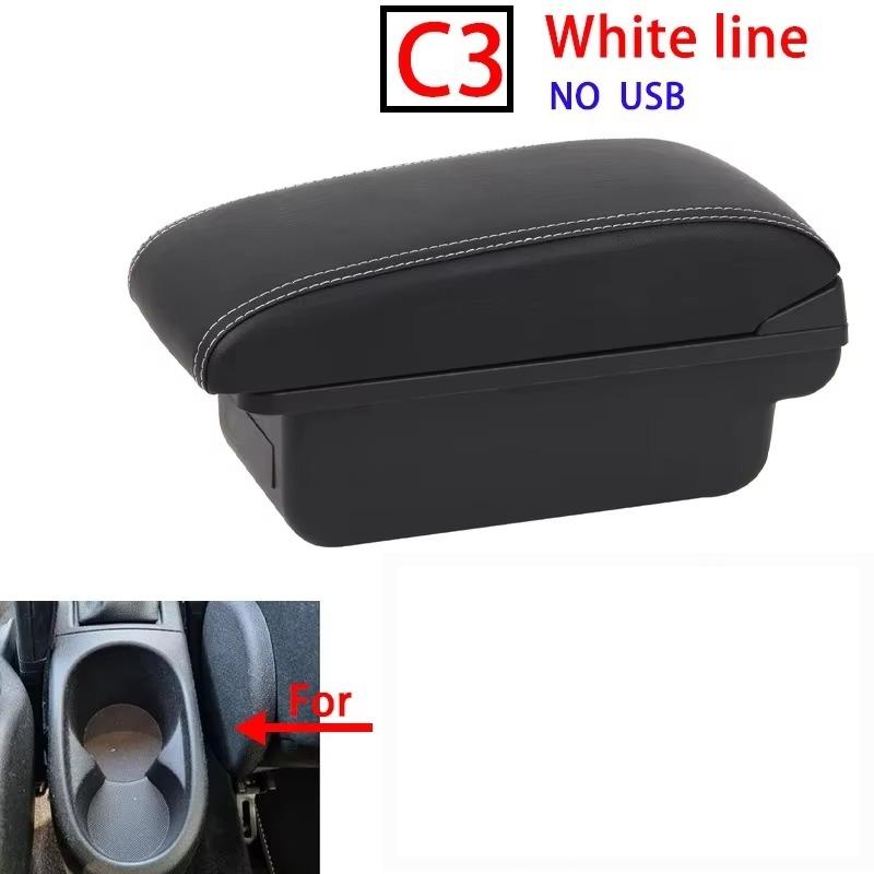 For Opel Corsa E Armrest Box For Corsa E Interior Storage Box Pu Leather Armrest with USB Car Accessories 2014 2015 2016-2019