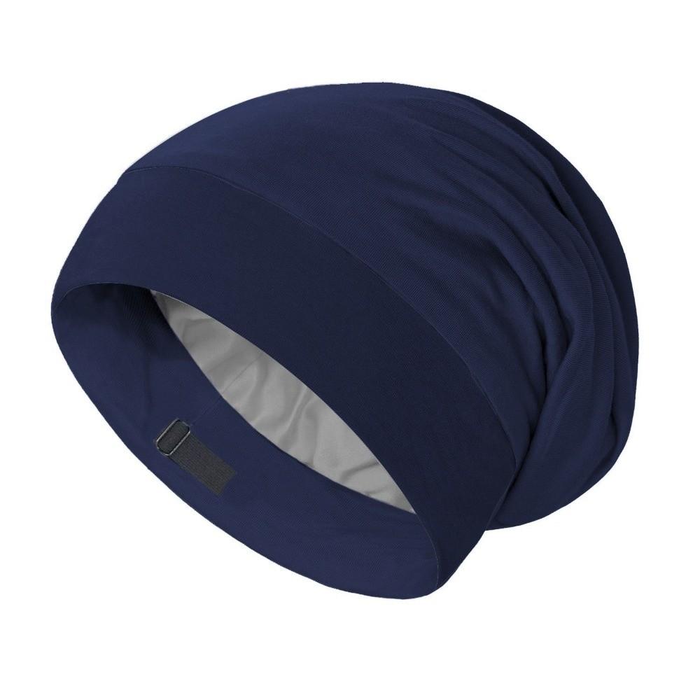 Adjustable Warm Nightcap Stretch Shower Cap Unisex Skull Hat Hair Protection