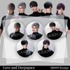 1/5Pcs 58MM Love and Deepspace Sylus Rafayel Zayne Xavier Caleb Anime Cosplay Badge Black Tight Top Brooch Pin Costume Decoratio