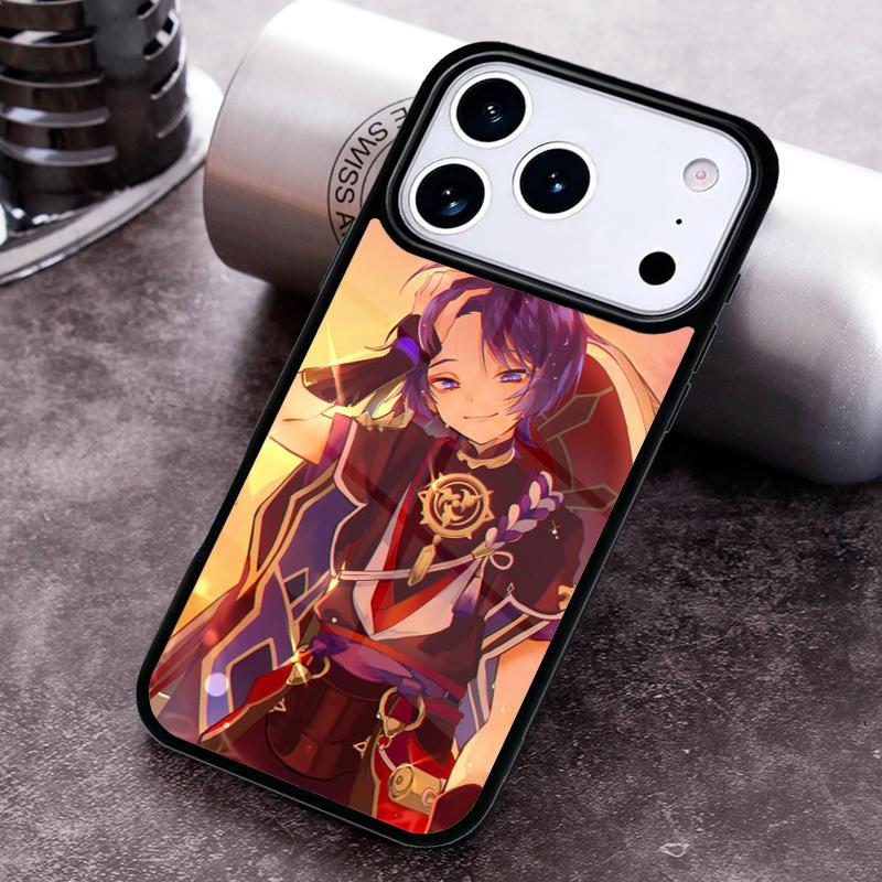 Чехол для телефона Scaramouche Genshin Impact для iPhone 17,16e,15,14,13,12,11,Mini,Pro,MAX мягкий силиконовый чехол