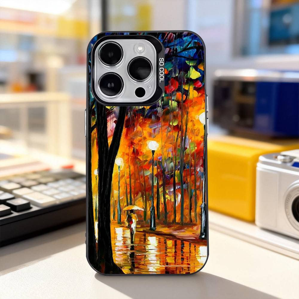 L-Leonid A-Afremov Painting Phone Case For iPhone 17,16,15,14,13,12,11,Pro,XS,Max,Plus,Mini,SE4,E Black Matte Shockproof Cover