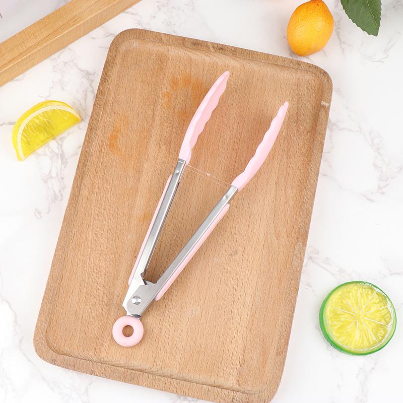 1 шт. 7 дюймов зажим для еды из нержавеющей стали зажим для еды для барбекю гриль стейк зажим для еды нескользящая ручка щипцы для хлеба вечерние кухонные аксессуары для приготовления пищи