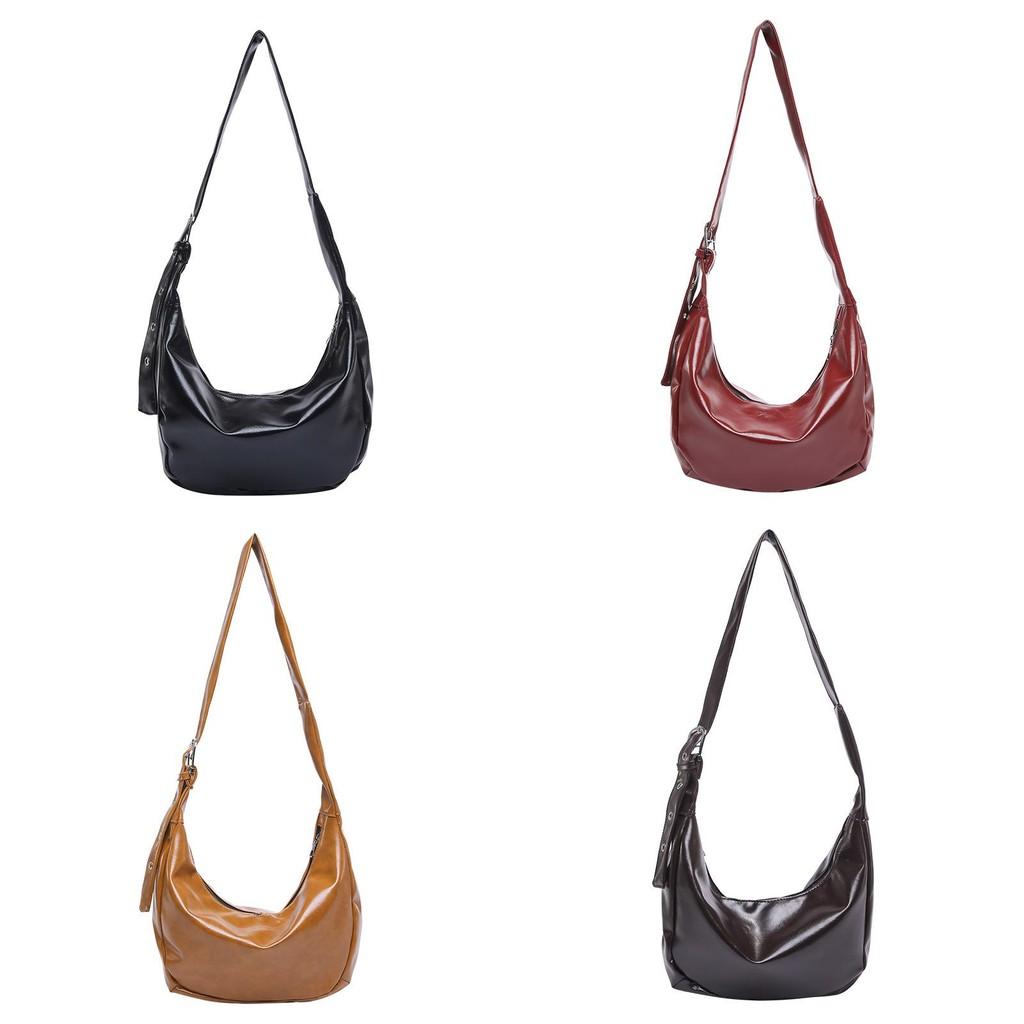 Dumpling Bag Contemporary For Women Roomy Commuter Crossbody Bag With Unique Dumpling Shape Design And
