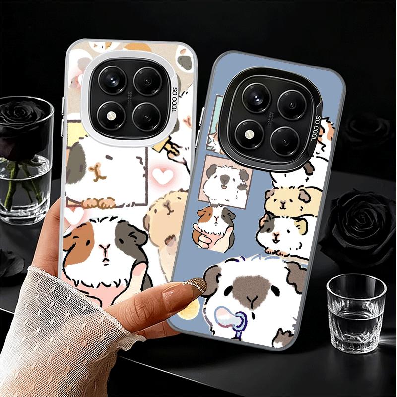 Мультяшный Милый Хомяк Мягкий Чехол для Телефона для Samsung Galaxy S24 S25 FE S26 Edge S23 Ultra S22 Plus S21 + Ударопрочный Защитный Чехол Задняя Панель