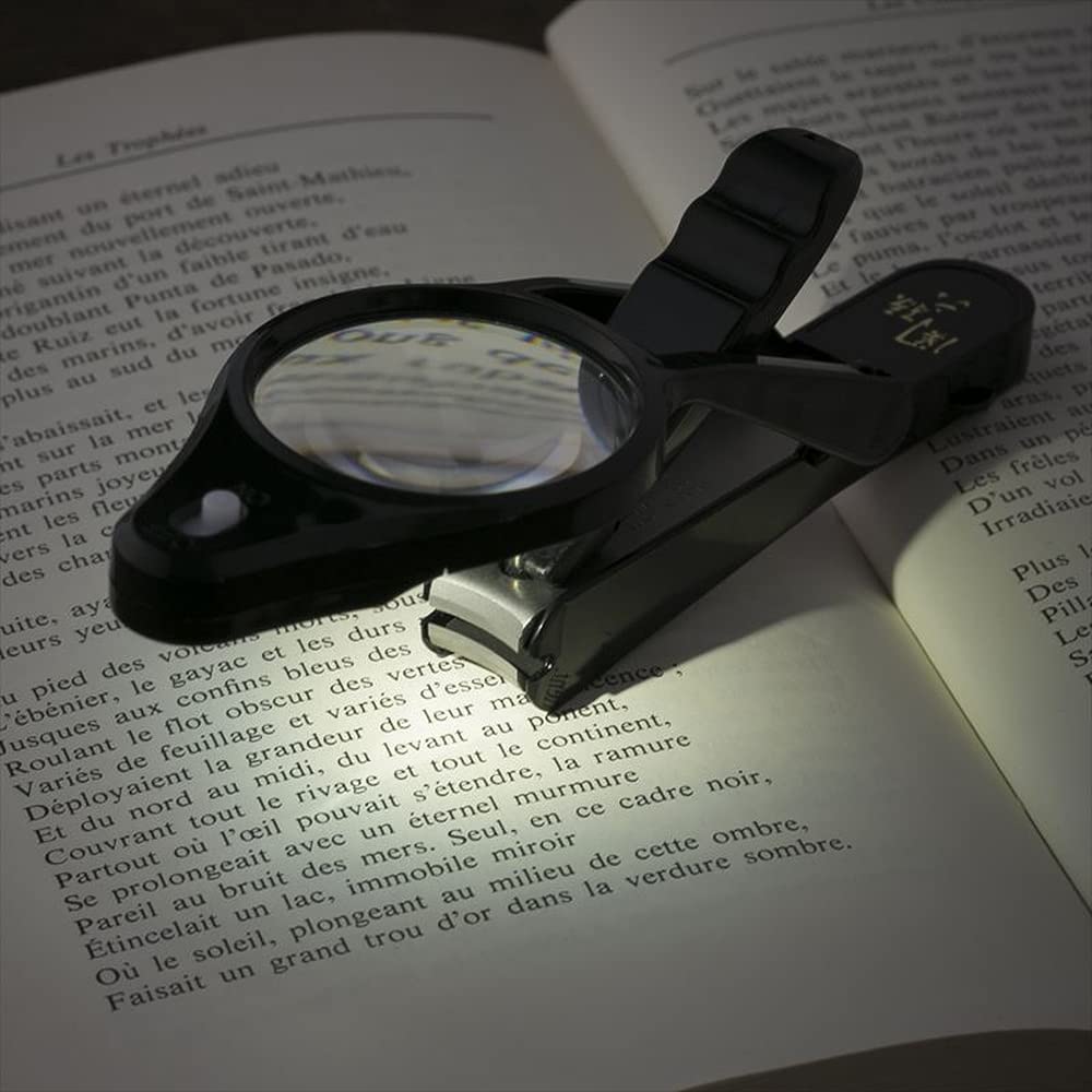 Seki Magoroku Nail Clippers LED Magnifier for Easy Kai Made in HC1837 [With Viewing] Corporation, Japan,