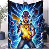 Vibrant Neon Pikachu Flannel Blanket Soft Warm Fleece Throw For Home Decor Sofa Bed Cover Travel Camping Shawl Pokémon Fans Gift