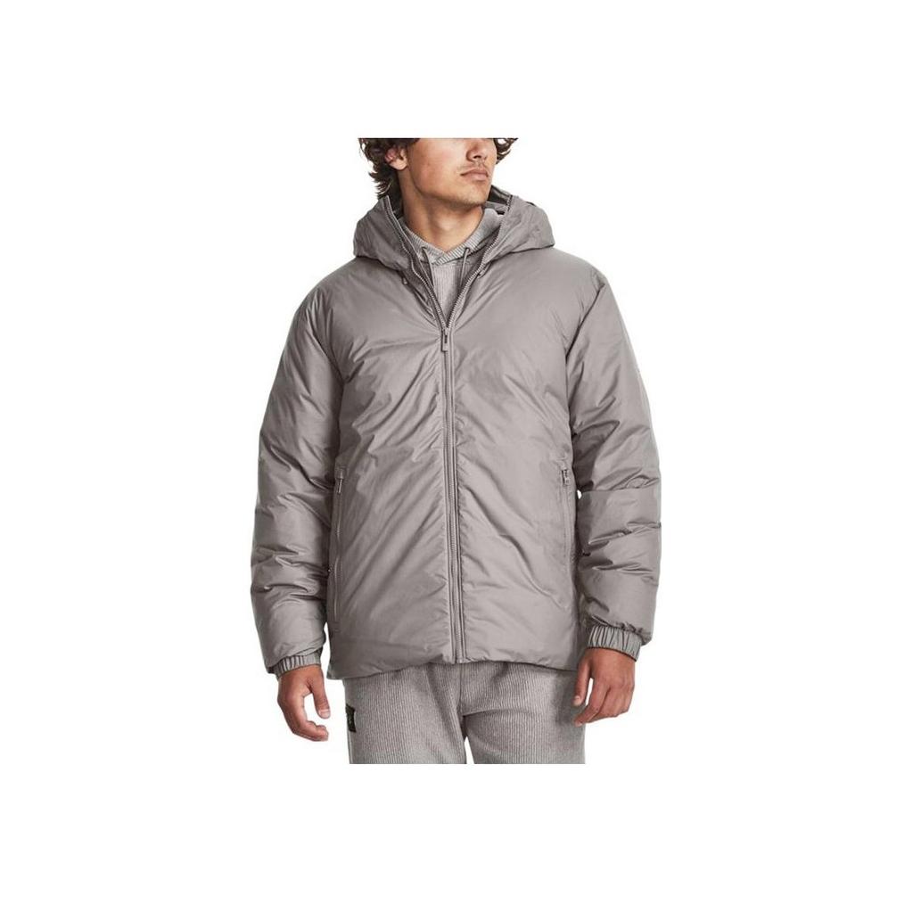 Under Armour ColdGear Инфракрасный приталенный короткий тренировочный пуховик Мужские куртки Серый 1378840-294