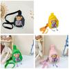 Teddy Cartoon Hoodie Bear Pattern Children Travel Shoulder Bag Material Oxford